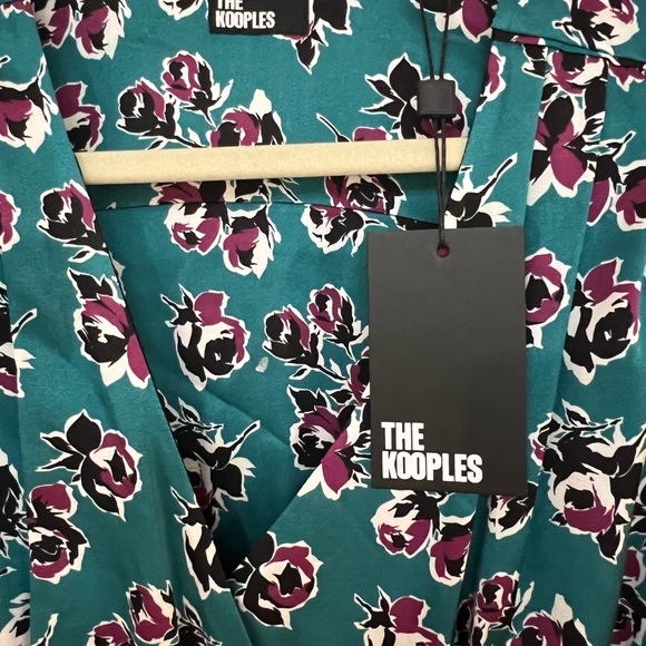 The Kooples Silk Floral Wrap Dress - Picture 4 of 6